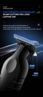 Cortador De Pelo Eléctrico Kemei KM-2293 Con Pantalla LCD Para Hombres Corte De Pelo Profesional Recortadora De Cabello Universal - details 14