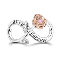 Encanto De Plata De 925 Para Pulsera Con Barco De Paseo Y Corazón Joyería Fina Para DIY Regalo Con Cuentas De Papel Y Rosas - details 111