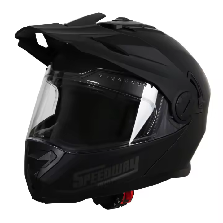 Speedway Casco Moto - Lion - Casco Motocross, Ideal Tanto para Hombre como Mujer, Nuestro Casco de Moto Integral es Ideal para Moto Trail, capacete Moto homologado ECE y Dot. Speedway 1970 - 1