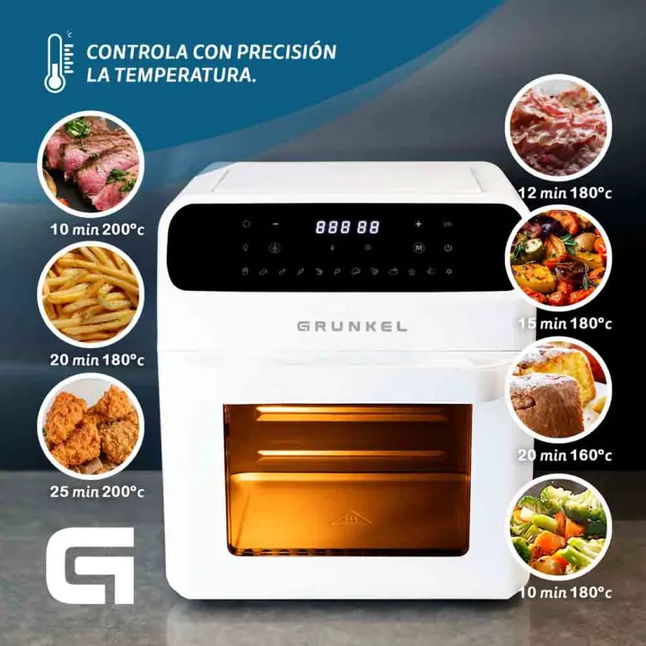 Freidora de aire WHITEFRYEROVEN de 12L y  1500W blanca - 1