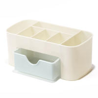 Organizador De Uñas YIKOOLIN Para Mesa Caja De Almacenamiento De Maquillaje Con Compartimentos Para Brochas Joyería Labiales Y Máscaras Tamaño 20x10x9.7cm - details 1