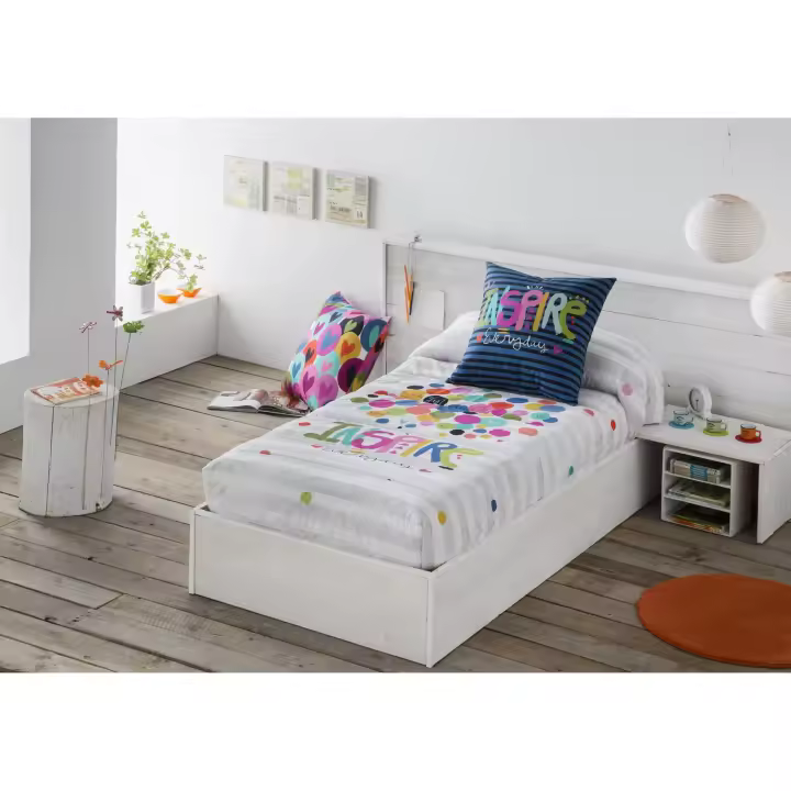 JVR - Edredón Ajustable modelo JOY - Tejido 100% Algodón - Estampado digital - Fabricado en España - Cama 80/90/105/135/150 - 1
