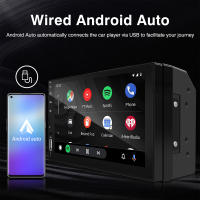Reproductor Multimedia Para Coche 7 Pulgadas Con Carplay Android Auto Pantalla Táctil IPS HD USB Bluetooth FM TF Card 2 Din Stereo - details 3