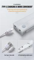 Luz Nocturna Recargable Magnética Con Sensor Inteligente Para Armario 30CM 11.81 Pulgadas Luz De Pared Ajustable Iluminación Doméstica Luz De Armario - details 8