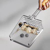 Shovel Para Basura De Gato De Acero Inoxidable Con Mango De Madera Fácil De Lavar Resistente Al Rusticidad Herramienta De Limpieza Del Lodo Para Gatos Apto Para Gatitos - details 1