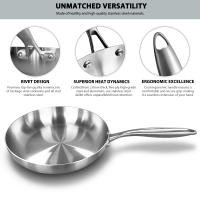 Sartén antiadherente de acero inoxidable 304, olla para Carne frita, utensilios de cocina sin recubrimiento para estufa de Gas y cocina de inducción - details 3