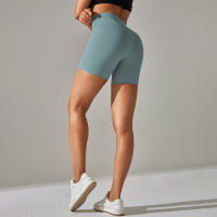 Women Sports Short Yoga Legging Shorts Squat Proof High Waist Fitness Tight Shorts Quick Drying Cycling Workout Gym Shorts - details 27