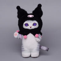 Llavero De Peluche Kawaii 13CM Hello Kitty Kuromi Hanyodon De Sanrio Anime Colgante Para Mochila Accesorio De Derivados Animación Unisex - details 3