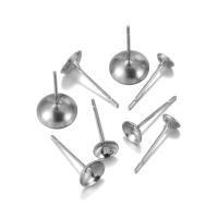 100pcs Platos De Sellado De Aretes En Acero Inoxidable Para Cabochones 4/5/6/8mm Base De Banda Para Creación De Joyería DIY - details 3