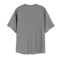 Camiseta De Correr Para Hombre Verano Deberax Suelta Con Hombros Caídos Manga Corta Malla Fitness Ropa De Gimnasio O-Neck - details 7