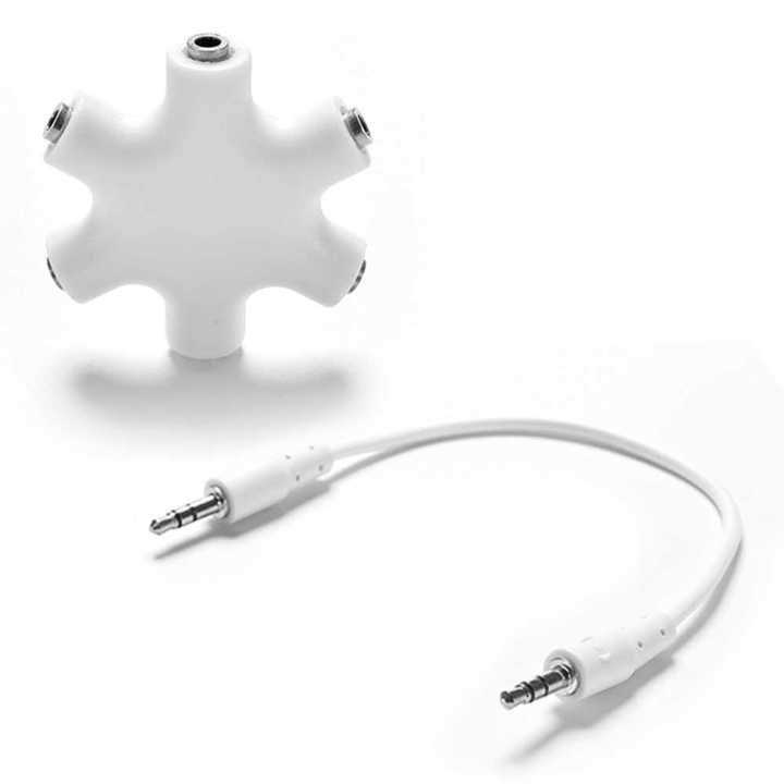 Adaptateur Jack Double 3,5 Mm – Mâle Vers 2 Femelles | Pour Casque Gaming PC, Laptop, PS4, Xbox