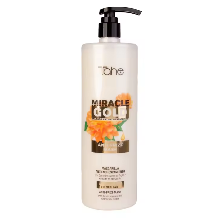 Tahe Miracle Gold Mascarilla antiencrespamiento cabellos gruesos 1000 Ml. - 1