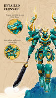 Bloques De Construcción Clásico Mecha Qinglong King De Sluban Juguete Educativo Para Niños Figura De Mecha Modelo Set De Bloques Colección Regalo Festivo Compatible Con Lego ABS Irregular Shape - details 8