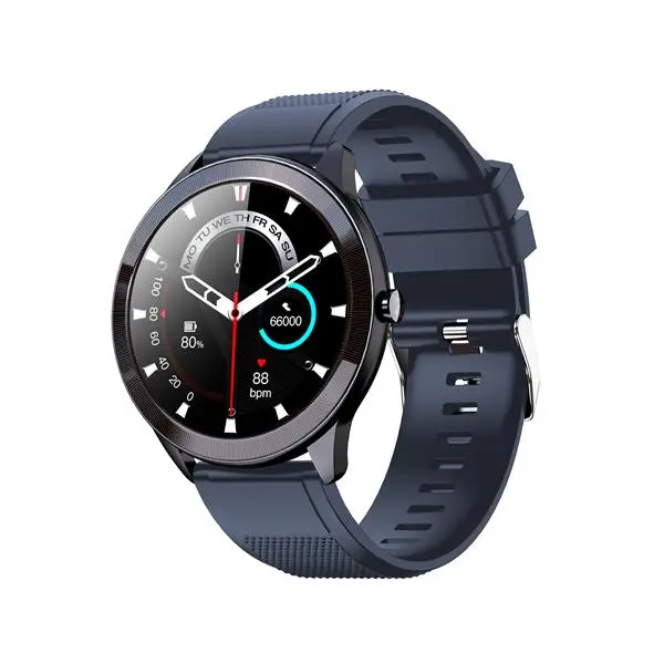SMARTWATCH LEOTEC 1.28- MULTISPORT WAVE AZUL PANTALLA REDONDA - 1
