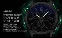 Reloj De Pulsera De Cuero Para Hombre YAZOLE Lujo Deportivo Militar Luminoso Quart Caso De Aleación Resistente Al Agua - details 2