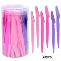 Kit De 30 Piezas De Afeitadora De Cejas Con Contenedor Herramienta De Corte Seguro Para Peluquería De Cara Y Cejas Material Plástico - details 5