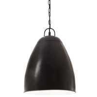 vidaXL Lámpara colgante industrial redonda 25 W negra 32 cm E27 - details 1