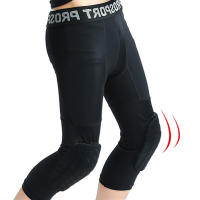 Leggings De Baloncesto Con Protecciones De Rodilla Tallas Para Deporte Entrenamiento Correr Capris Chico Pantalones De Compresión - details 0