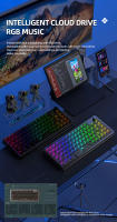 Teclado Mecánico Inalámbrico Attack Shark K75 RGB Con Retroiluminación Multicolor 3 Modos 2.4g BT Recargable Transparente Intercambiables Para PC Y Laptop - details 9