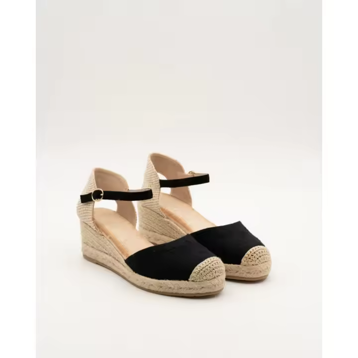 KTEY 282 NCF-2198V Alpargatas de mujer 32792 24V VALENCIANA CORREA BLACK - 1