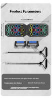 Tablero De Empuje Con 2 Bandas De Resistencia Y Saltarotes Durable PP Material Para Entrenamiento De Pecho Y Gimnasio - details 8