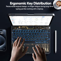 Teclado Mágico Para iPad Air 6 13 Pulgadas Y pro 11 pro 12.9 Compatibles Con Generaciones 3 4 5 6 Cubierta De Protección - details 6