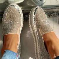 Zapatos Plataforma Planos De Mujer 2024 Primavera Moda Al Aire Libre Con Pedrería Tacón Delgado Casual Cómodo Versátil Talla Real - details 7