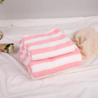Toallas De Baño De Peluche Grande Y Suave Con Diseño Rayado Alta Absorción Rápida Para Piel Sensible Y Uso Diario - details 5