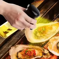 Botella De Aceite De Oliva Para Cocina Transparente Negra Dispensador De Aceite Para Barbacoa Y Fitness Ecológico Plástico - details 1