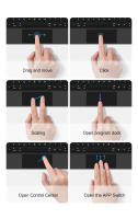 Folio Teclado Mágico Para iPad 10 Generación 2022 Cubierta Inteligente Con Teclado AZERT Idiomas Espa\u00f1ol Portugu\u00e9s Hebreo Alem\u00e1n En Color Negro Y Blanco - details 18