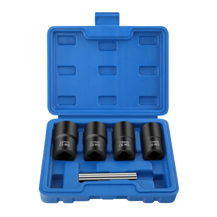 Kit De Extracción De Tornillos 5Pcs Con Destornilladores 1/2'' Para Tornillos Fuera De Forma Y Dañados Herramienta De Quitar Tornillos Arrugados Y Rustificados - 1