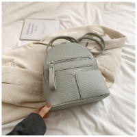 Mochila urbana sencilla de PU a juego para uso diario, mochila para mujer - details 15
