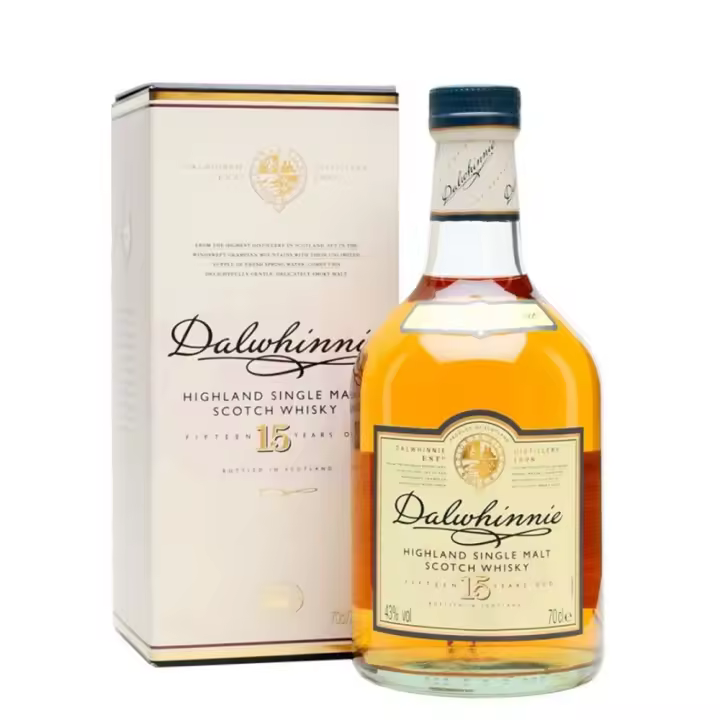 Whisky Dalwhinnie 15 Años - Botella 70 CL - Highland Single Malt Scotch - 40% - 1