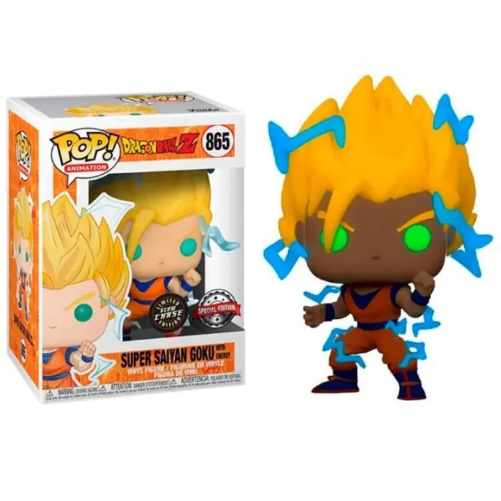 Funko pop en versión chase de Super Saiyan Goku with Energy 865 de la serie Dragon Ball - 1