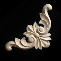 4pc Onlay De Esquina Carved De Madera Para Decoración De Muebles DIY Adorno De Marco Para Armario Y Armario - details 3