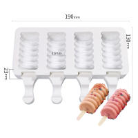 Molde De Hielo De Silicona Para Helado Y Jugos DIY Con 4 Agujeros Molde De Pascuitos Ecológico Y Resistente Para Hornear - details 7