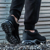 Botas De Trabajo Con Almohadilla De Aire Para Hombres Zapatos De Seguridad Transpirables Antisísmicos Con Punta De Acero Protección Contra Puntas - details 15