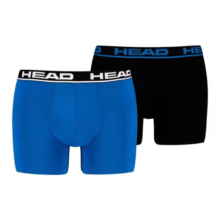 Boxers Head Basic Azul Indigo Negro 2 Unidades - 1