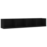 vidaXL Estante de pared para CD contrachapada 100x18x18 cm Blanco, Negro, Roble Sonoma Mueble Almacenaje Estantería para Oficina, Estudio, Dormitorio Estantería/Librería/ mueble de Almacenamiento - details 0