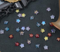 50Pcs Accesorios De Imitación De Vidrio En Estilo Antiguo De Estrella Pentagonal Para Manualidades Hechas a Mano Collares Pulseras Y Aretes - details 15