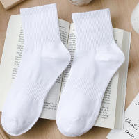 Calcetines finos de verano para hombre, 3 pares, color sólido transpirable, negro, blanco y gris, algodón puro a media pantorrilla, absorbentes del sudor y desodorantes para todas las estaciones - details 11