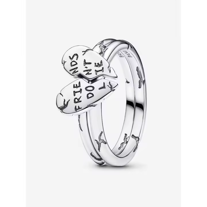 Pandora - Stranger Things - Anillo divisible "Friends Don't Lie" - Plata de Ley - 1