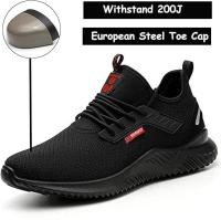 Zapatillas con punta de acero para hombres y mujeres Zapatos con punta de acero indestructibles Zapatos de seguridad livianos Zapatos de trabajo a prueba de perforaciones Zapatos con punta de material compuesto - details 0