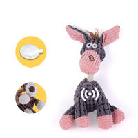 Juguete De Peluche Para Mascotas Forma De Animal Resistentes Al Mordisco Y Sonidos Juguete De Corduroy Para Perros Suministros Para Mascotas - details 3