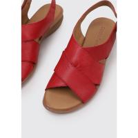 Sandra Fontán TRECCIA Sandalias De Cuña Mujer Rojo - details 1