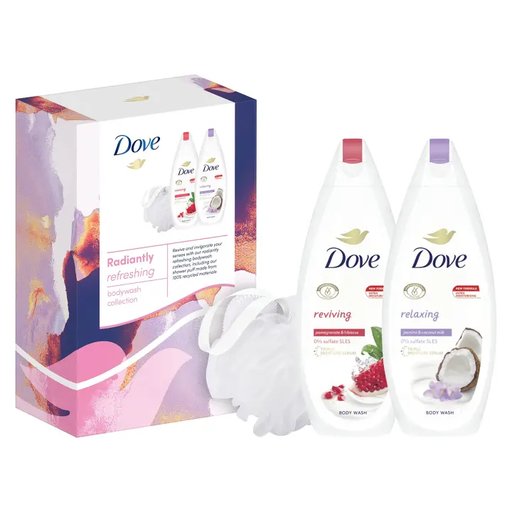 Geschenk Dove – Radiantly Refreshing 2x Douchegel 225 ml & P - 1
