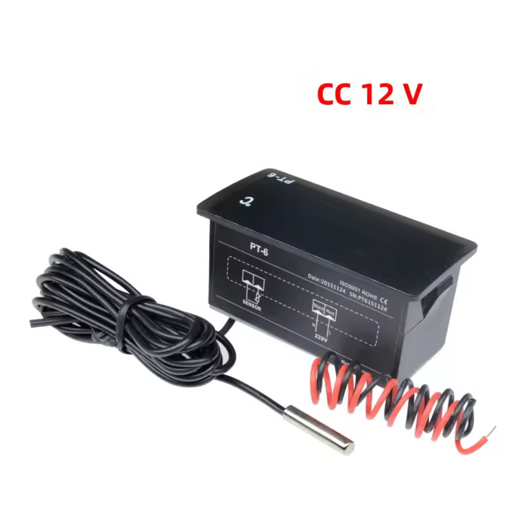 Medidor De Temperatura Para Coche PT-6 Termómetro Y Higrómetro Digital Con Sensor NTC Medidor De Humedad Y Temperatura Electrónico - 1