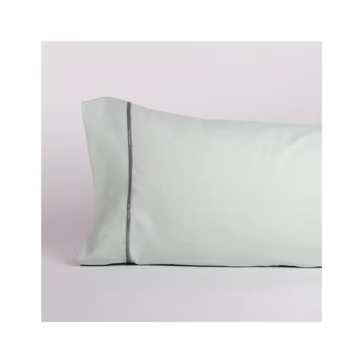 FUNDA DE ALMOHADA 100% ALGODÓN PERCAL 180 HILOS VERDE MAR  DON ALGODÓN 90 CM - 1