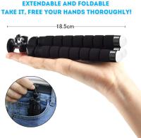 Trípode Flexible Para Teléfono Móvil Mini Con Soporte Para Teléfono Material Plástico Tornillo 1/4-20 Regular Giratorio 360° Tripode De Viaje - details 0