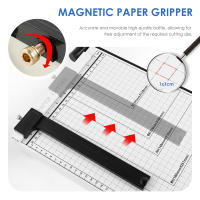 Cortadora De Papel Segura Antideslizante Trimmer Versátil Estable Para Oficina Artesanía O Fotos - details 4